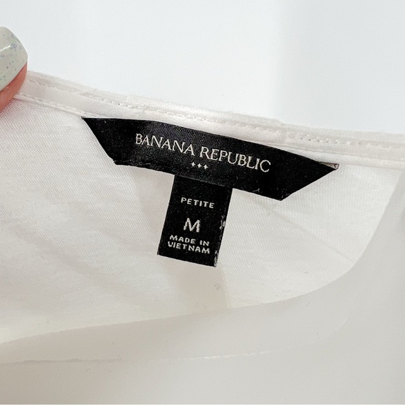 Banana Republic two fabric white tank - Picture 3 of 4